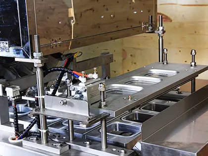 Автоматична подача та заповнення лотків на лінії FOYER DQ-1311